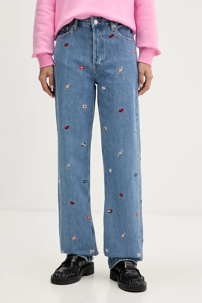 Tommy Jeans blugi drepți pentru femei