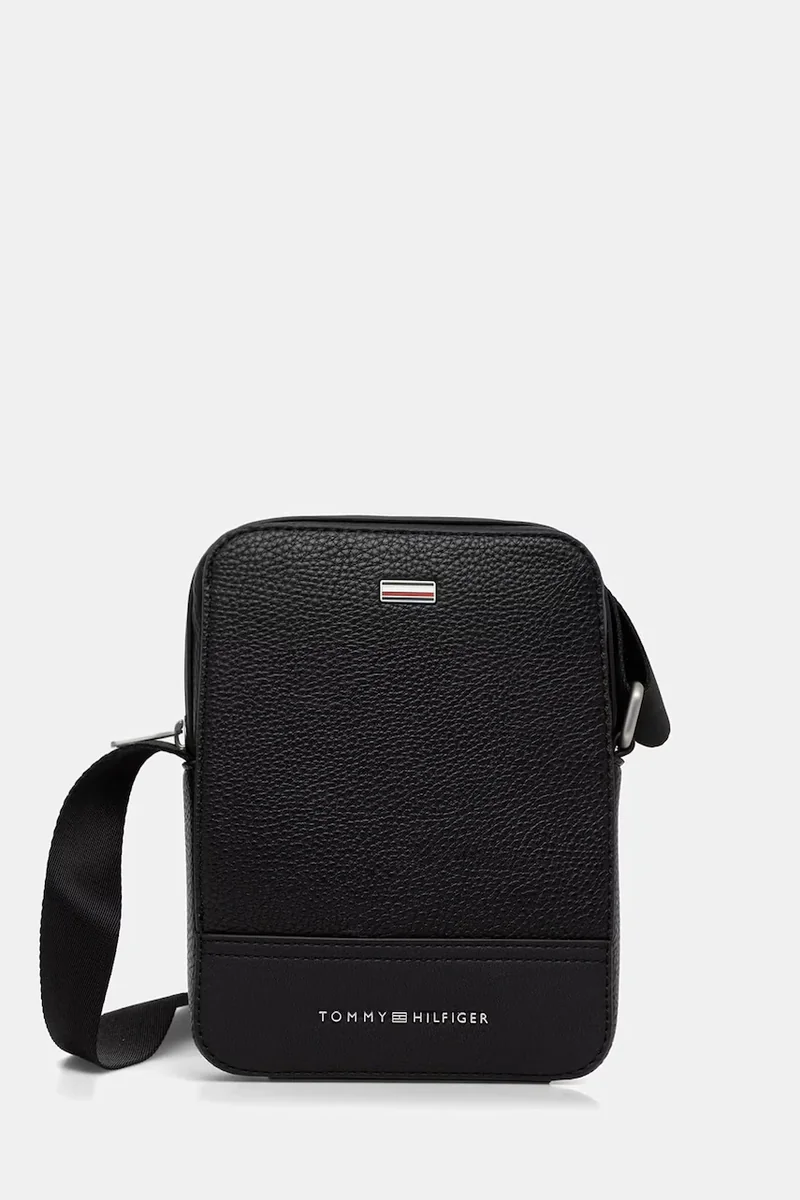 Tommy Hilfiger geantă mică pentru bărbați, cu imitație de piele