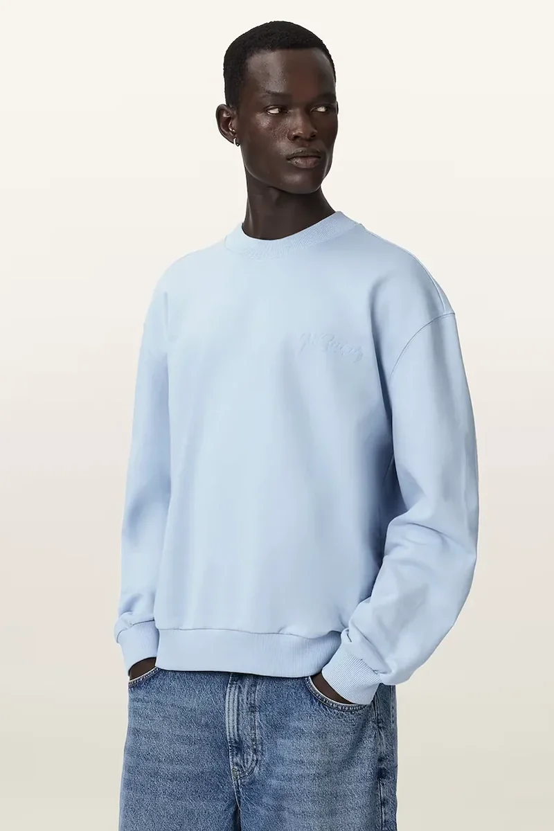 AllSaints hanorac oversized pentru bărbați, din bumbac ODYSSEY