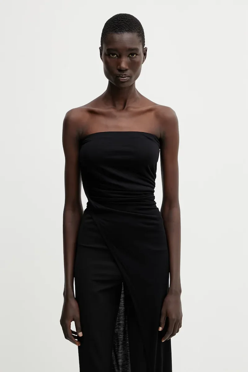 Rick Owens Lilies bluză cu umerii goi pentru femei, cu vâscoză