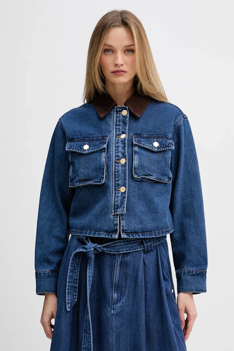 Pedro del Hierro geacă de blugi pentru femei, din denim