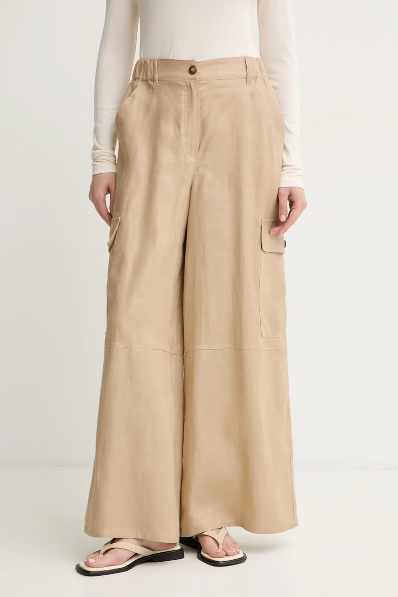 Weekend Max Mara pantaloni cargo pentru femei, din in