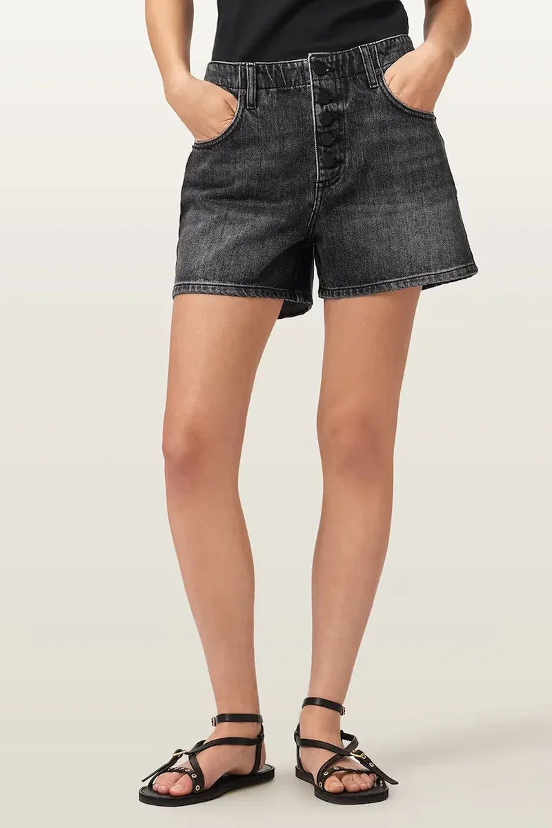 AllSaints pantaloni scurți pentru femei, din denim TAY