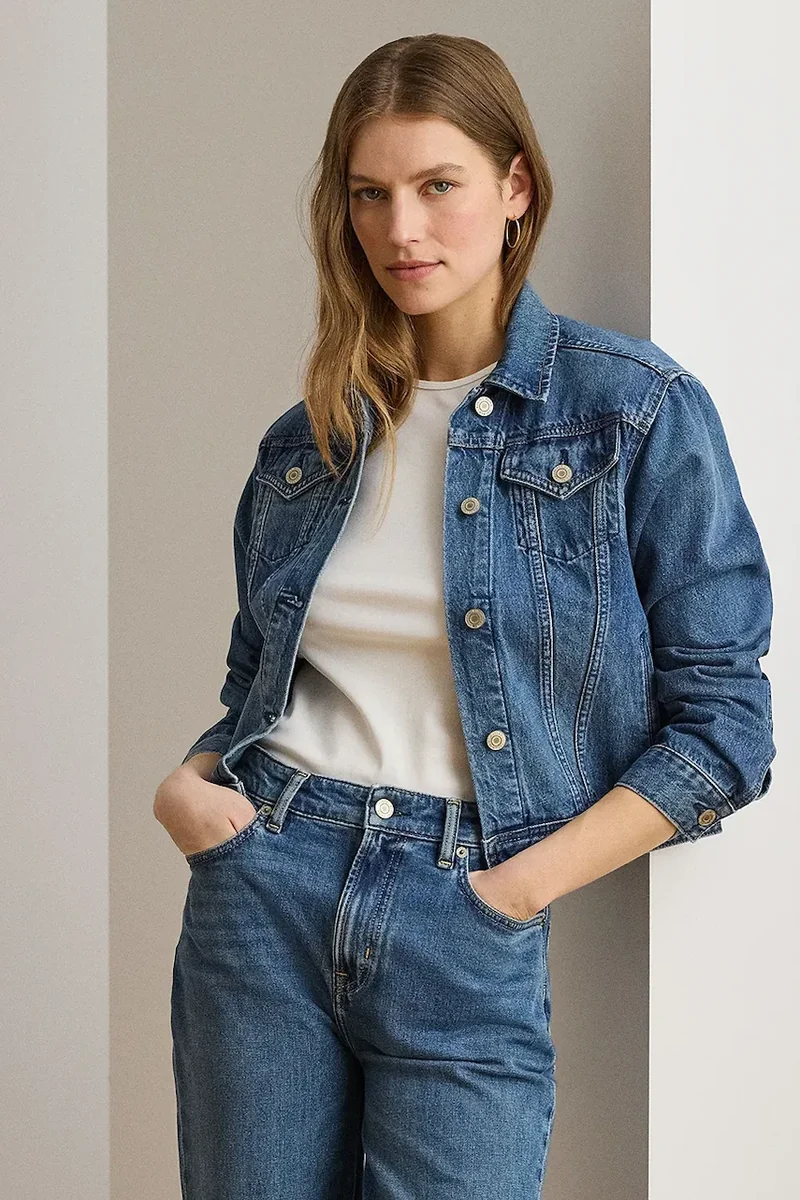Lauren Ralph Lauren jachetă pentru femei, din denim