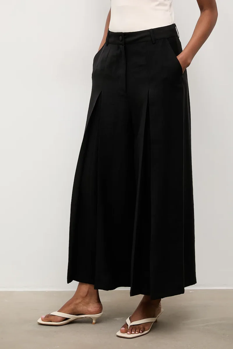 Answear.LAB pantaloni culottes pentru femei, cu lyocell