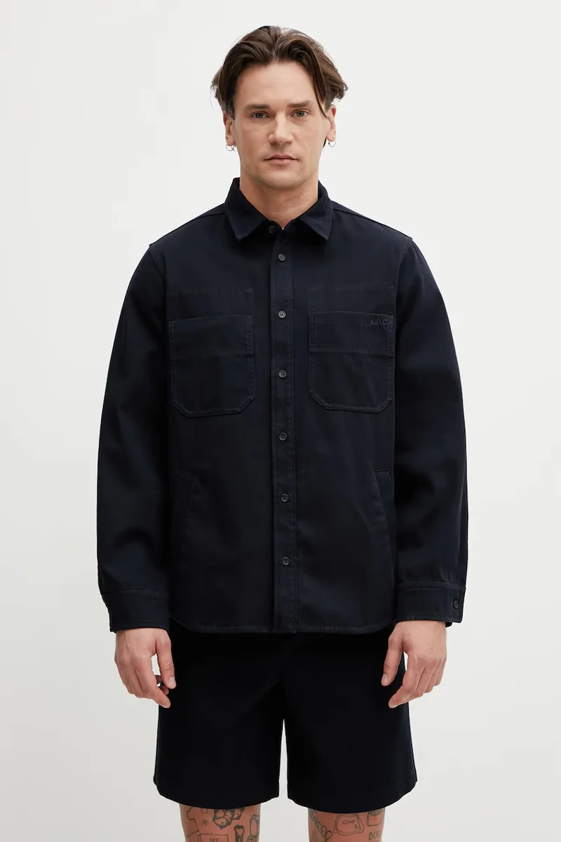 A.P.C. cămașă bărbătească de bumbac