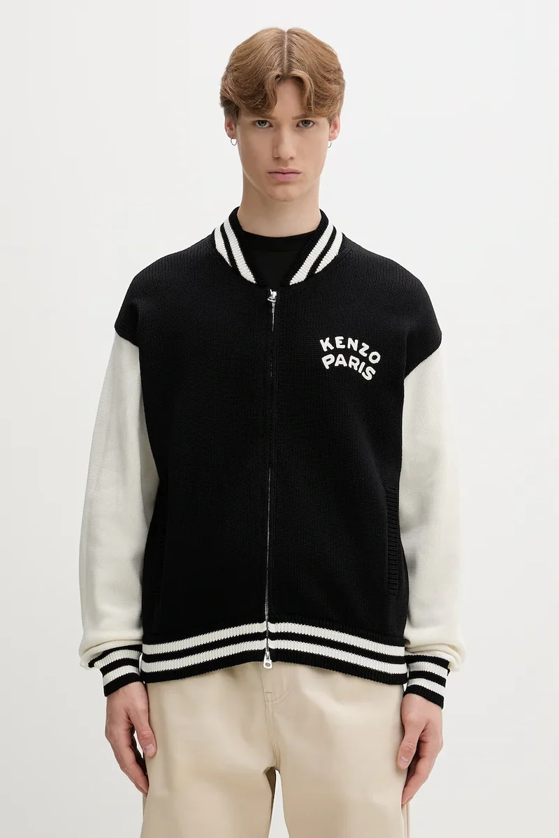 Kenzo cardigan pentru bărbați, cu bumbac