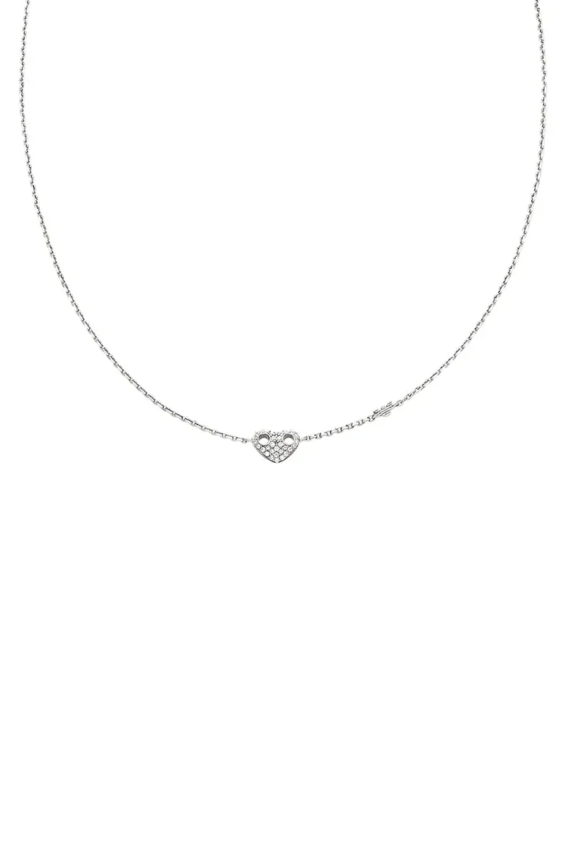 Emporio Armani colier pentru femei, din argint cu zirconiu cubic Sentimental
