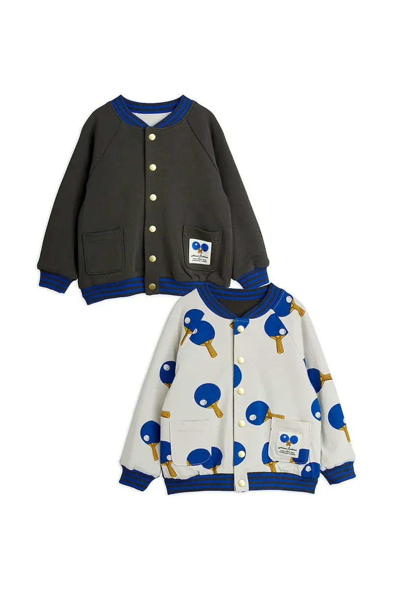 Mini Rodini cardigan pentru copii, din bumbac Table tennis
