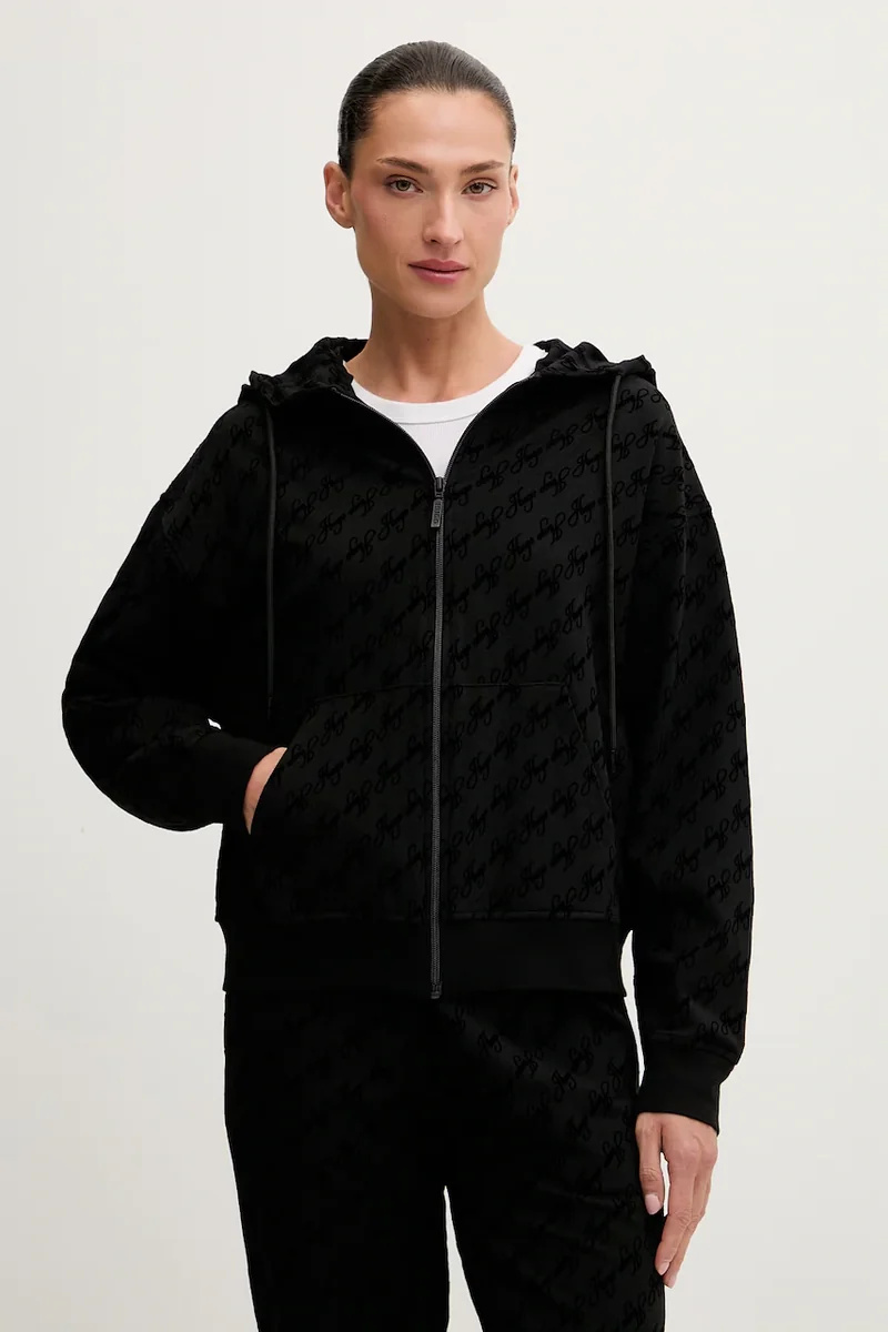 HUGO hanorac de loungewear pentru femei, cu bumbac FLOKKY_JACKET