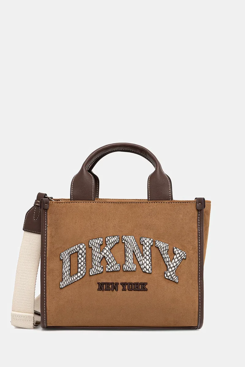 DKNY geantă pentru femei, cu imitație de piele întoarsă