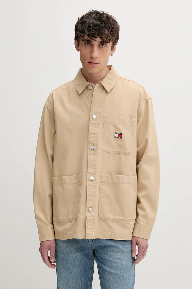 Tommy Jeans cămașă pentru bărbați din bumbac
