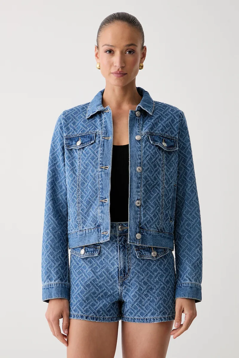 Morgan jachetă pentru femei, din denim VOCHAM