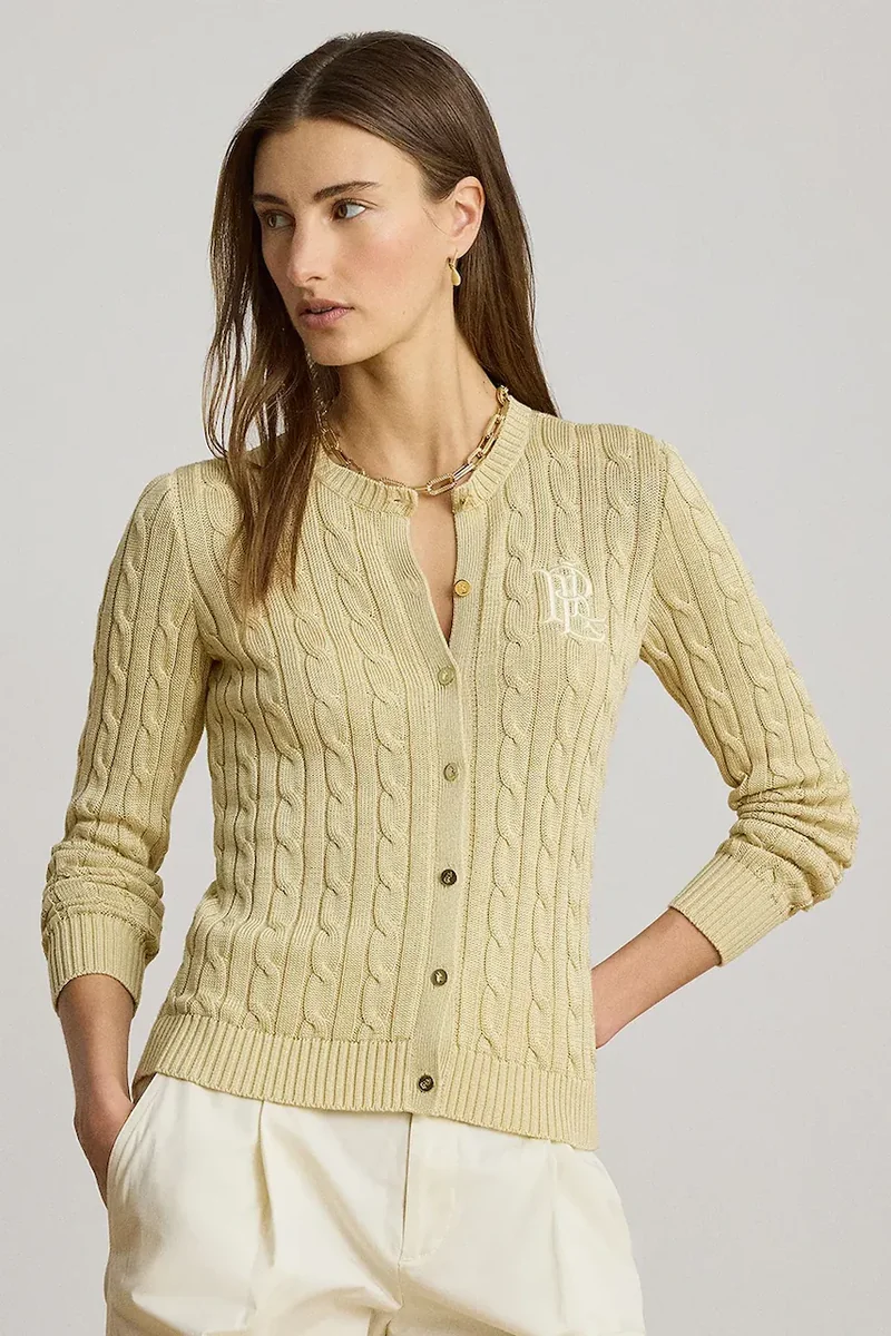 Lauren Ralph Lauren cardigan pentru femei, cu bumbac