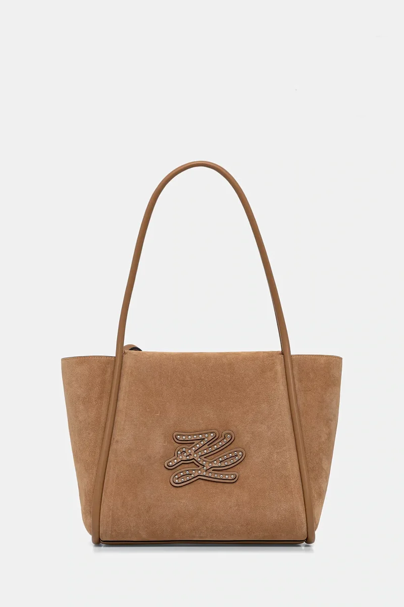 Karl Lagerfeld tote bag pentru femei din piele întoarsă K/AUTOGRAPH