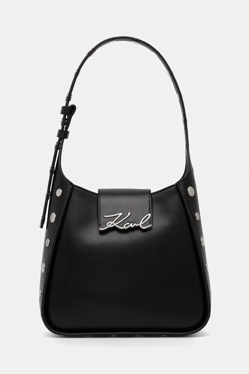 Karl Lagerfeld hobo bag pentru femei din piele K/SIGNATURE