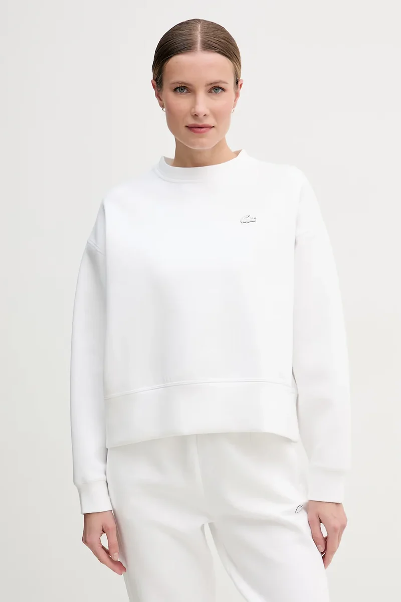 Lacoste hanorac oversized pentru femei cu bumbac