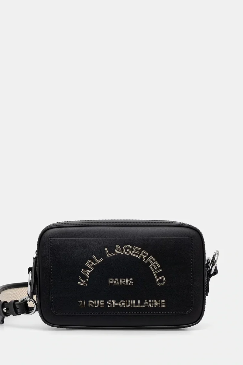 Karl Lagerfeld geantă crossbody pentru femei din piele