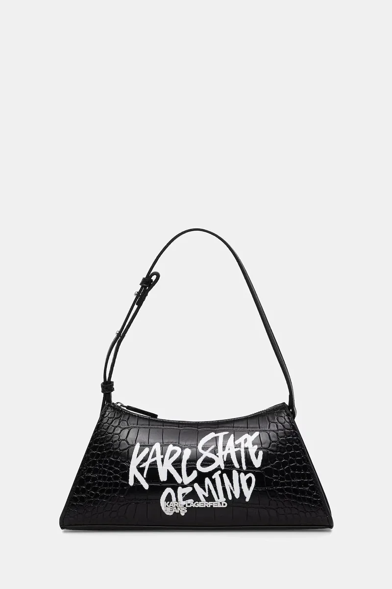 Karl Lagerfeld Jeans hobo bag pentru femei cu imitație de piele