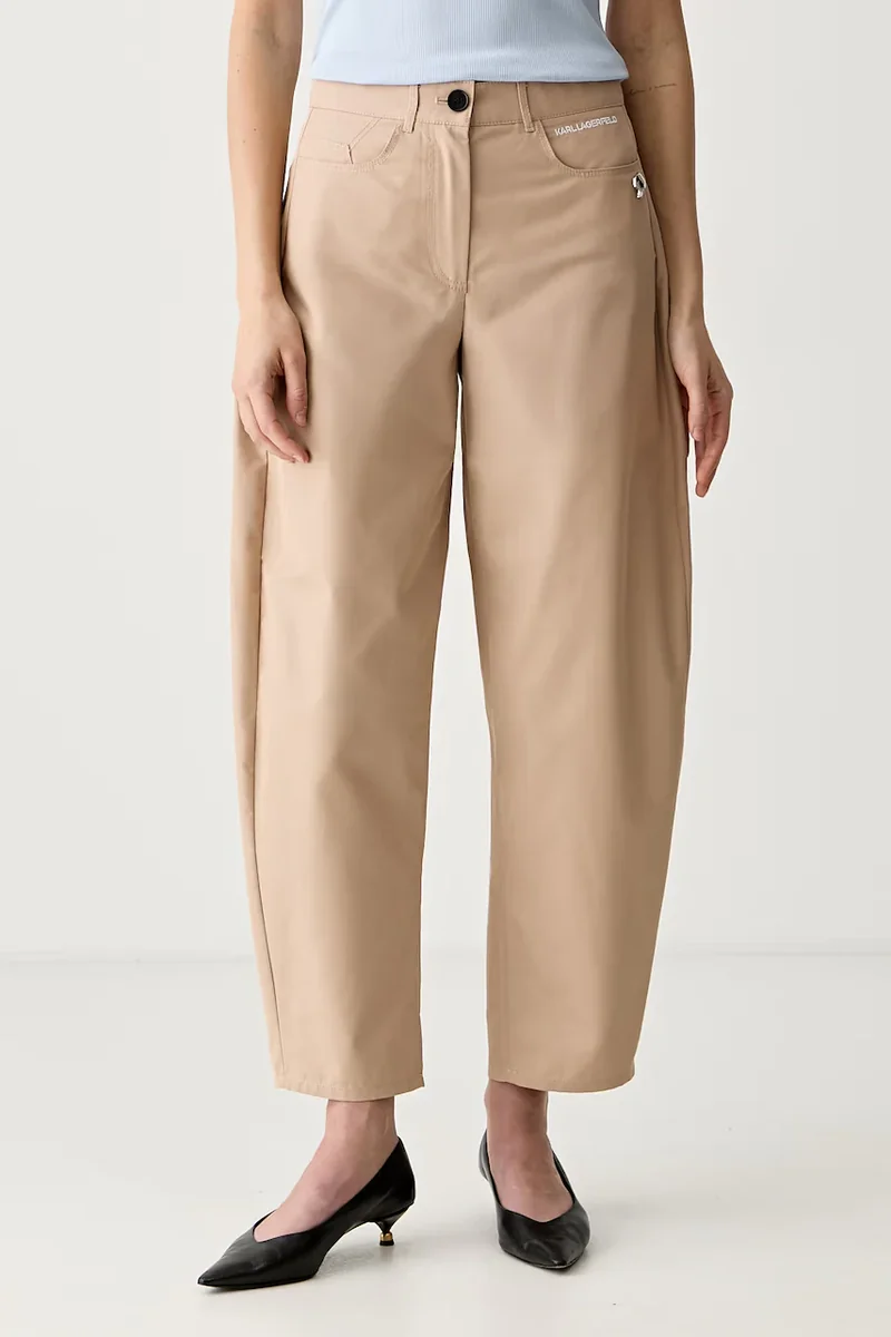 Karl Lagerfeld pantaloni pentru femei cu bumbac IKON