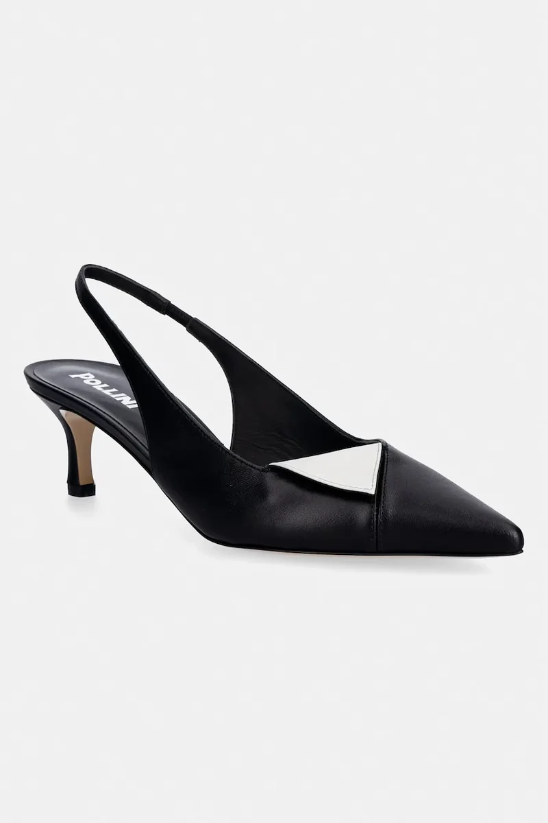 Pollini pantofi cu toc stiletto din piele