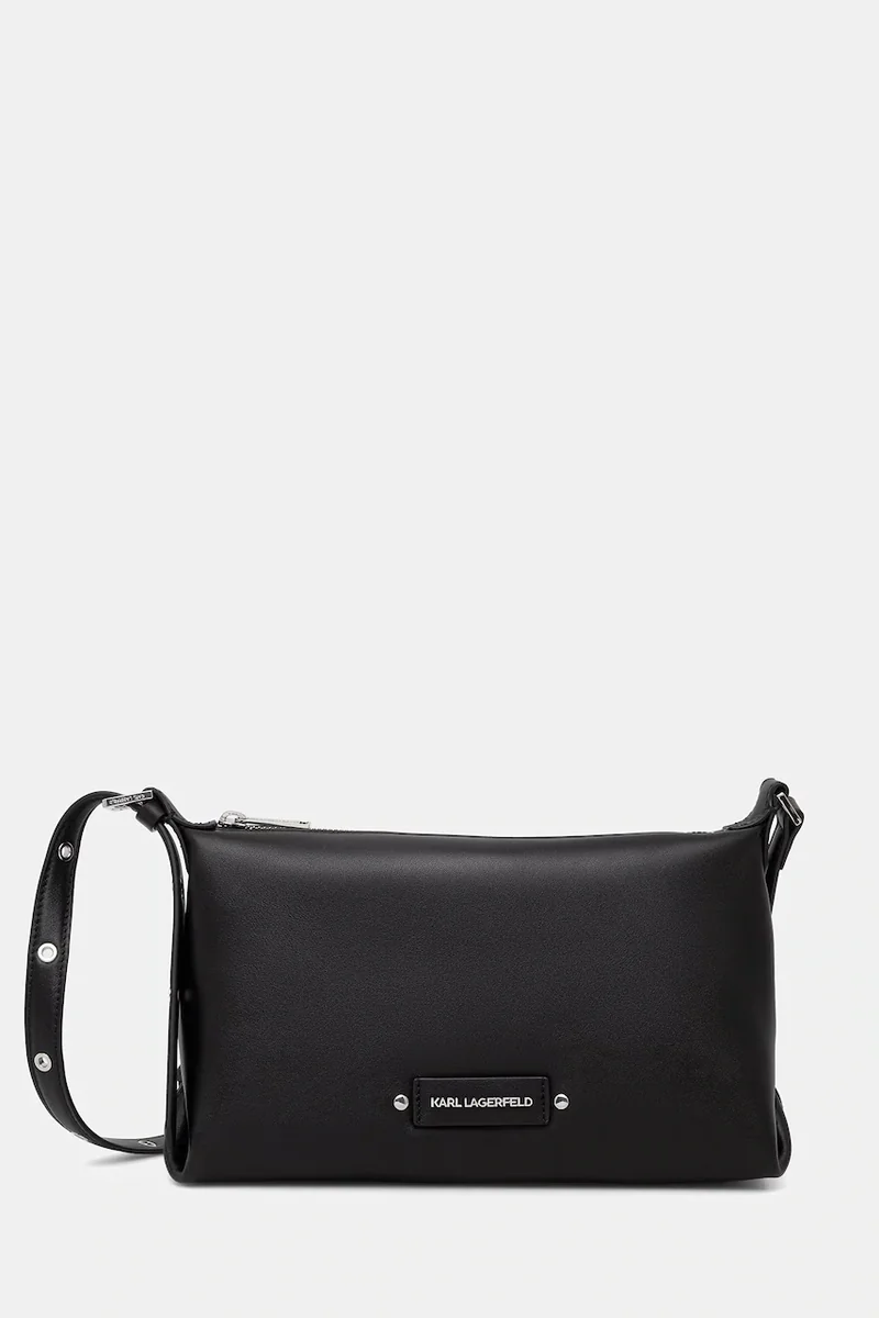 Karl Lagerfeld geantă baguette pentru femei din piele K/EYELETS