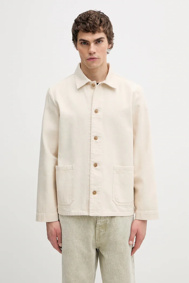 A.P.C. geacă de tranziție bărbați din bumbac Veste Kerlouan Brodee