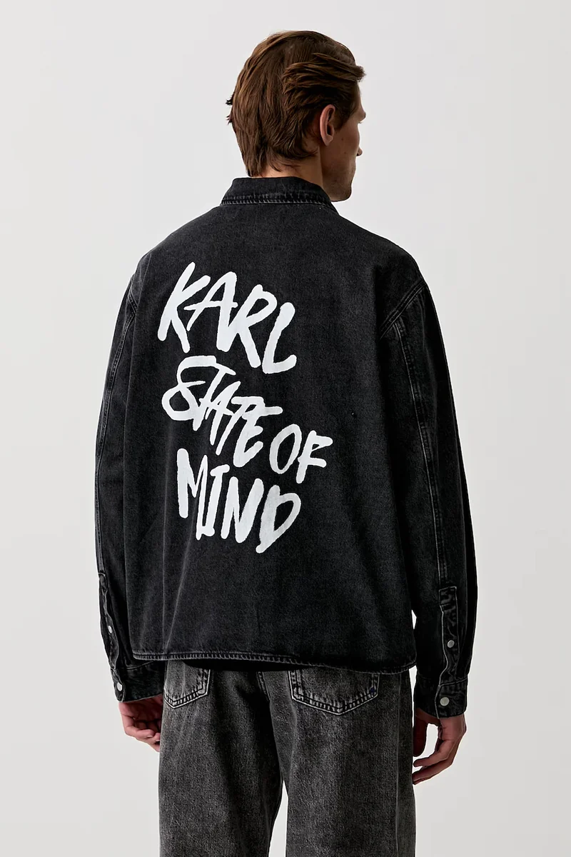 Karl Lagerfeld Jeans cămașă pentru bărbați din denim