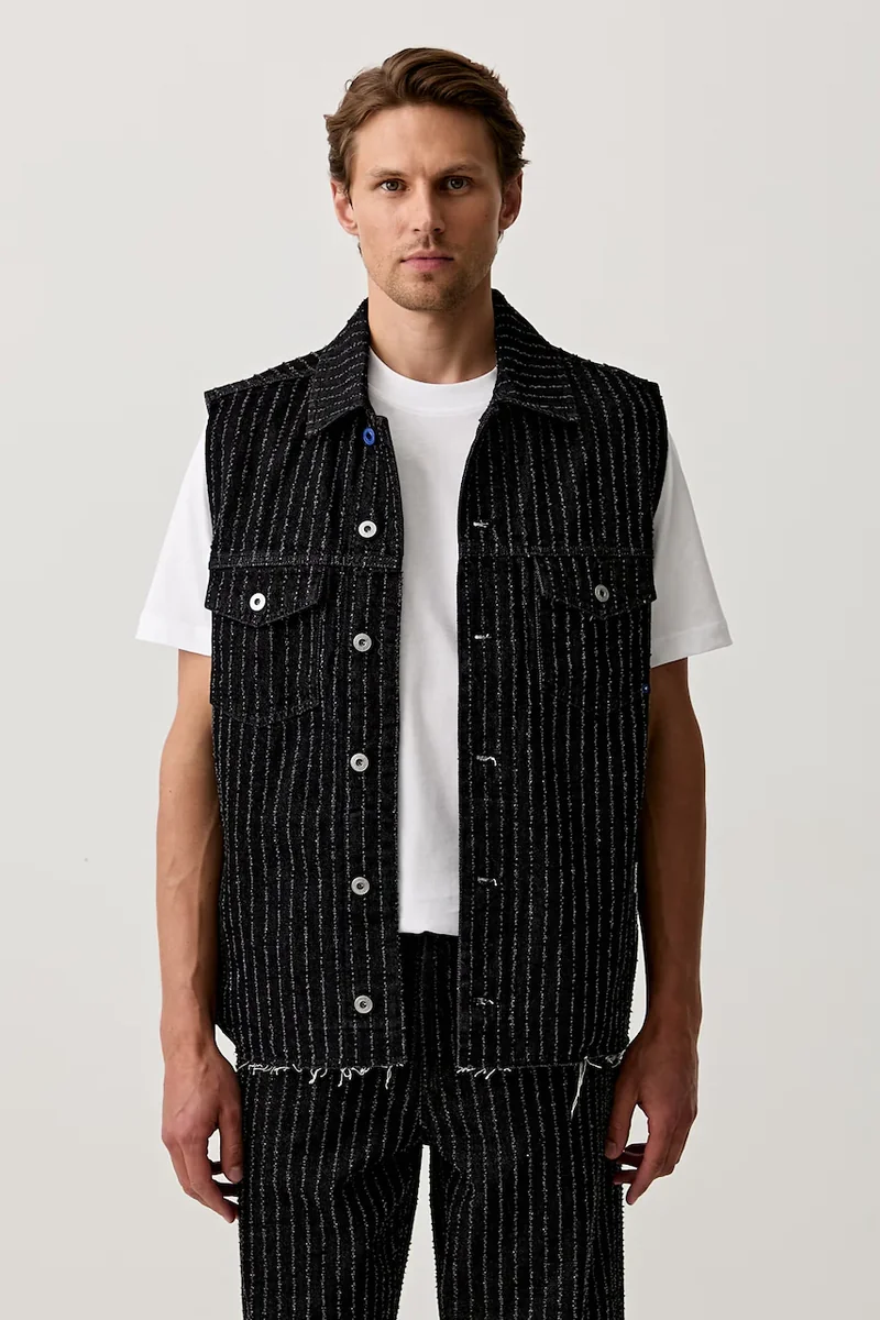 Karl Lagerfeld Jeans vestă pentru bărbați din denim