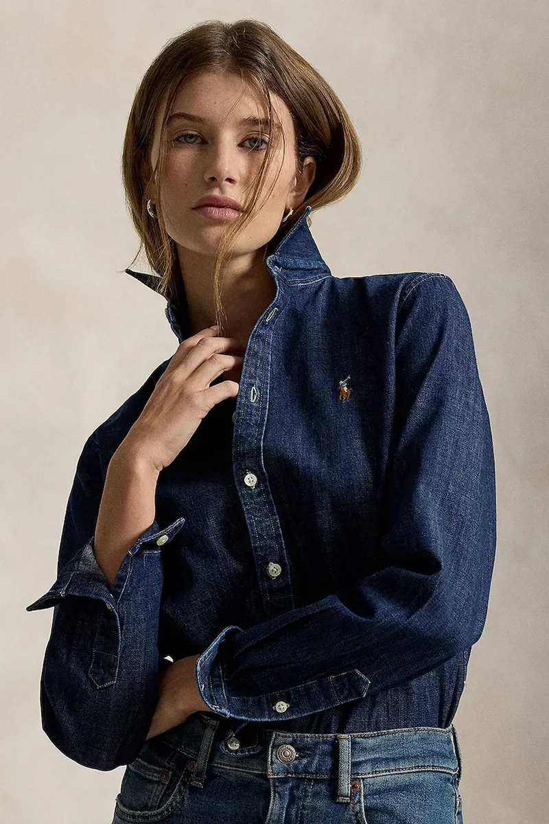 Polo Ralph Lauren cămașă pentru femei din denim