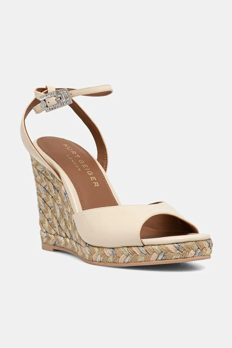 Kurt Geiger London sandale wedges Espadrille Wedge-Bone
