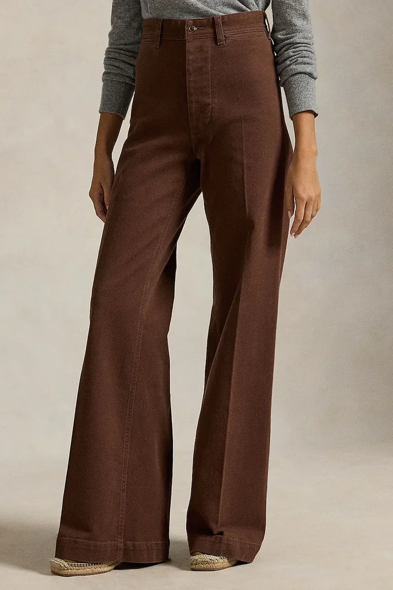 Polo Ralph Lauren pantaloni pentru femei cu bumbac