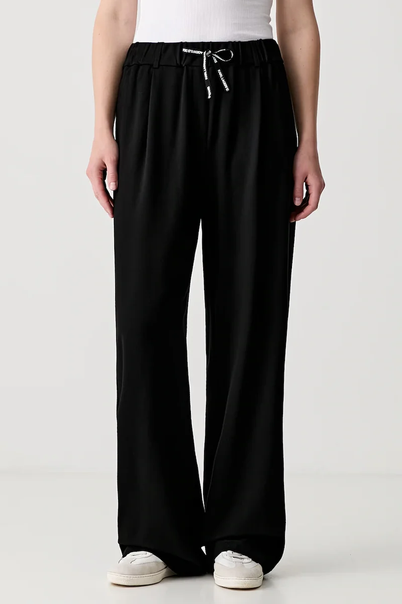 Karl Lagerfeld Jeans pantaloni de trening pentru femei cu vâscoză