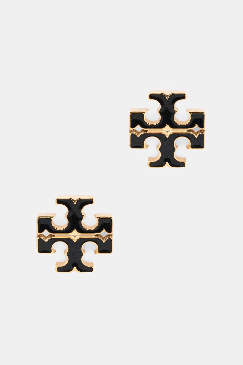 Tory Burch cercei pentru femei din oțel inoxidabil email Icon