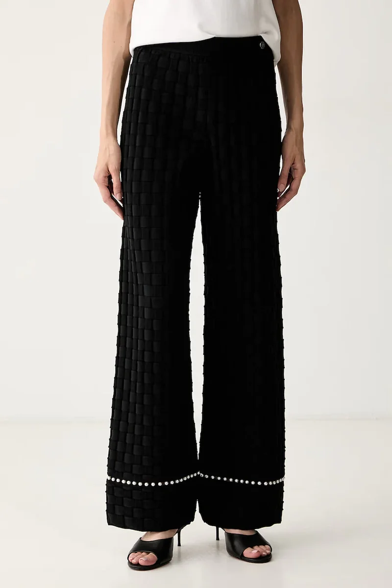 Karl Lagerfeld pantaloni pentru femei cu vâscoză