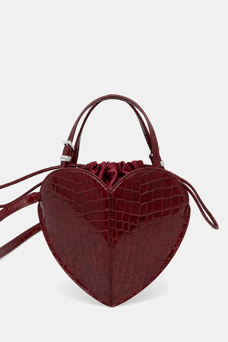 Rotate geantă crossbody pentru femei din piele