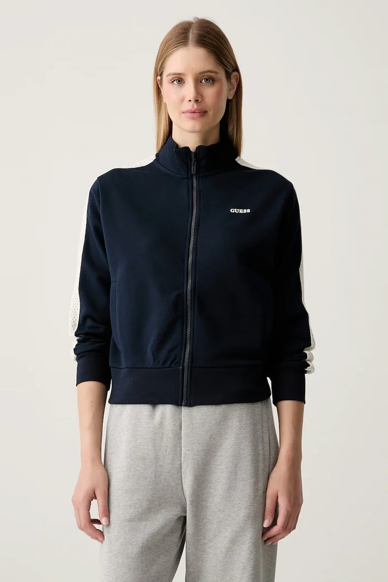 Guess hanorac cu fermoar pentru femei cu bumbac PHOEBE