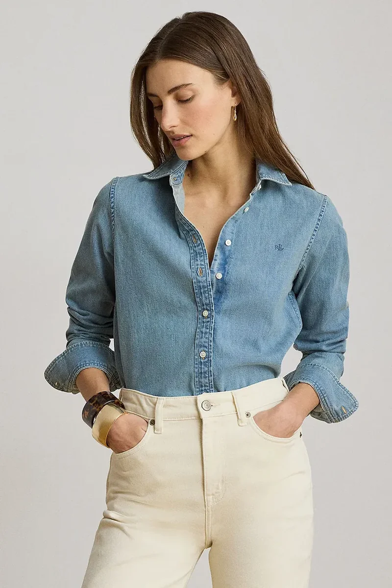 Lauren Ralph Lauren cămașă pentru femei din denim