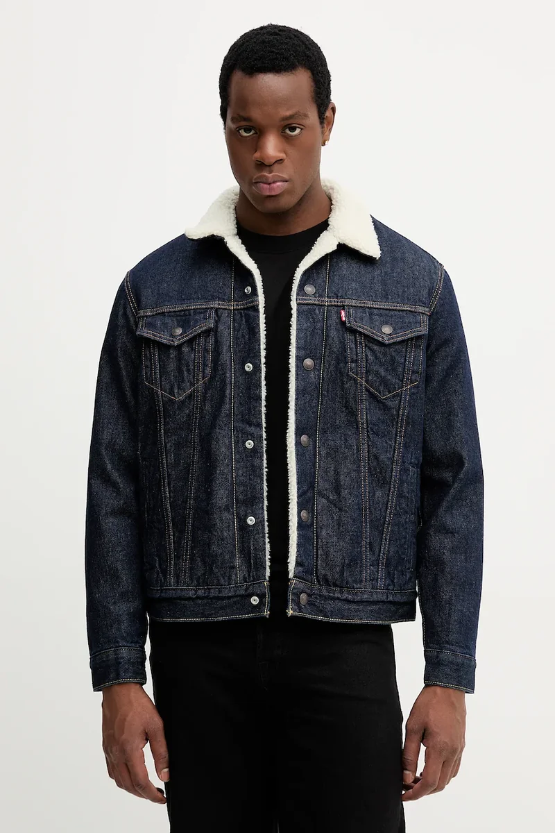 Levi's geacă jeans TYPE 3 SHERPA