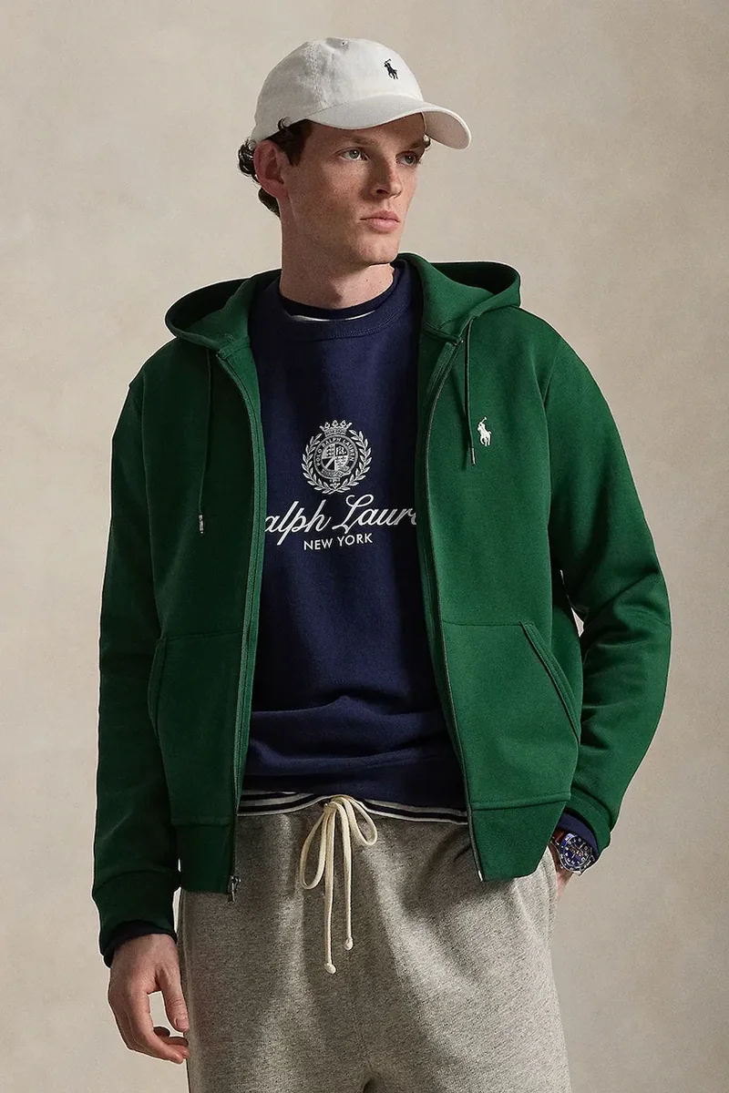 Polo Ralph Lauren hanorac cu fermoar și glugă