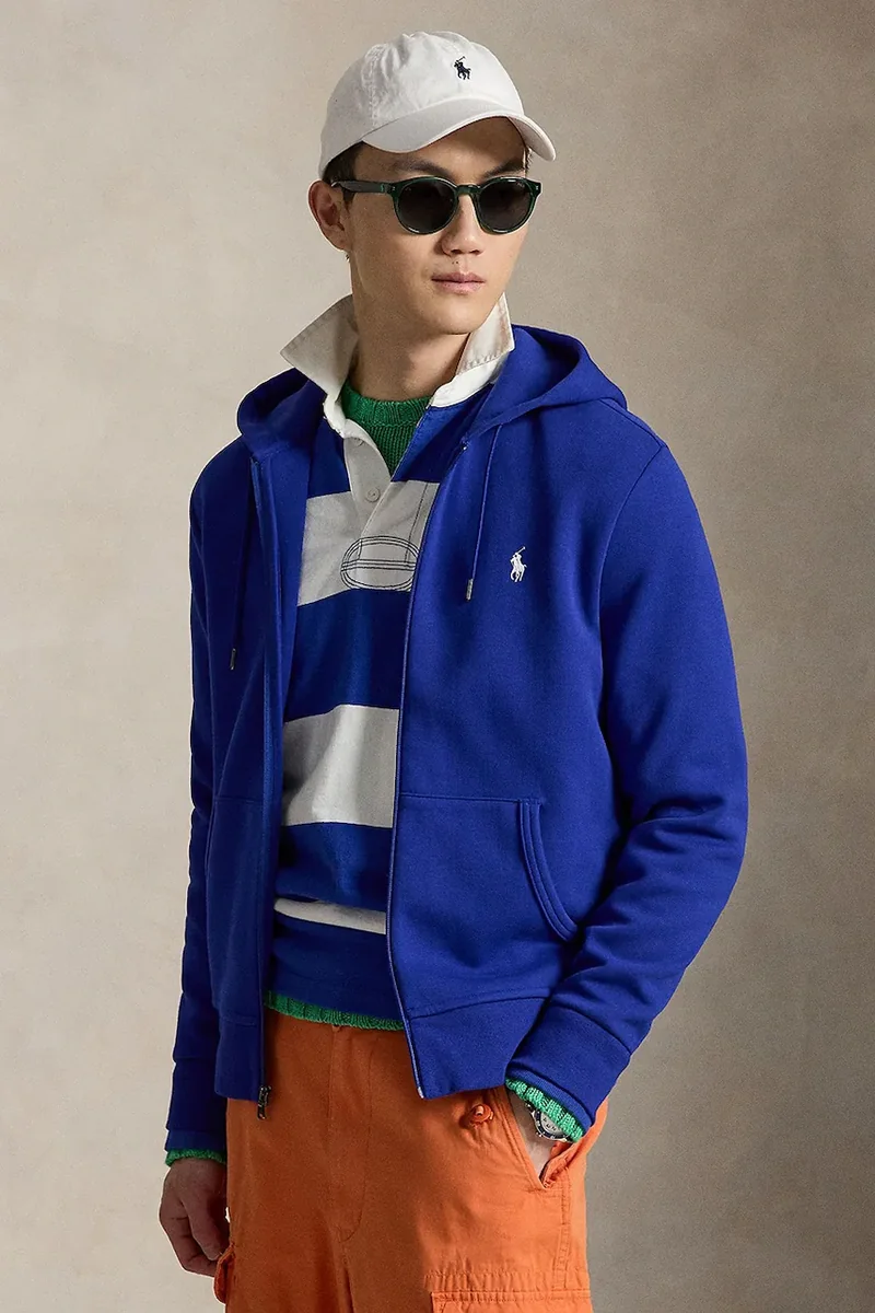 Polo Ralph Lauren hanorac cu fermoar și glugă