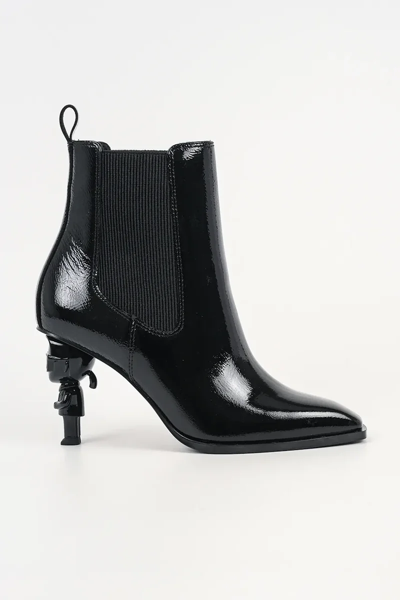 Karl Lagerfeld botine cu platformă pentru femei din piele Karl Nft Heel