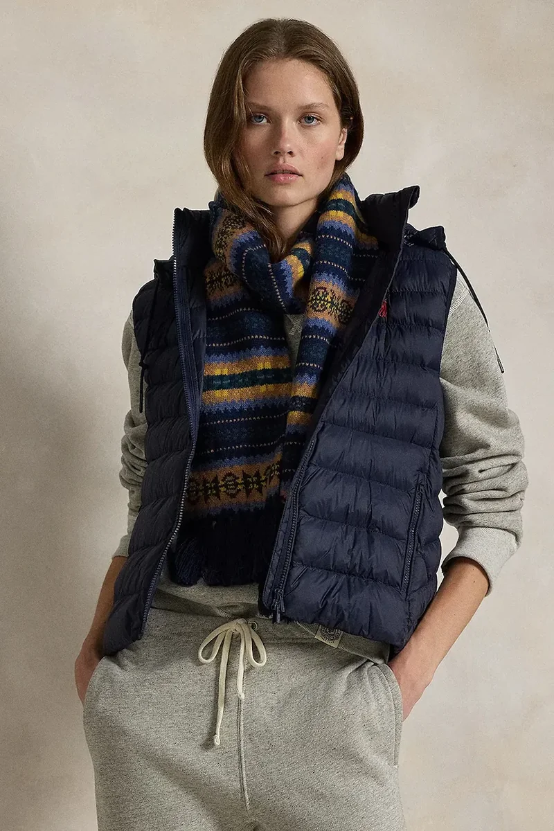 Polo Ralph Lauren jachetă fără mâneci cu glugă pentru femei