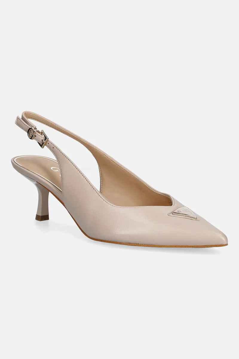 Guess pantofi cu toc stiletto din piele YANNICKE2