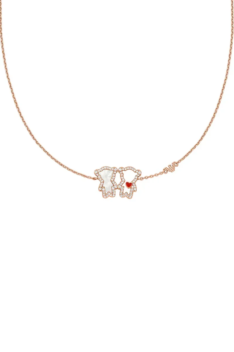 Emporio Armani colier pentru femei, din alamă cu zirconiu cubic Sentimental