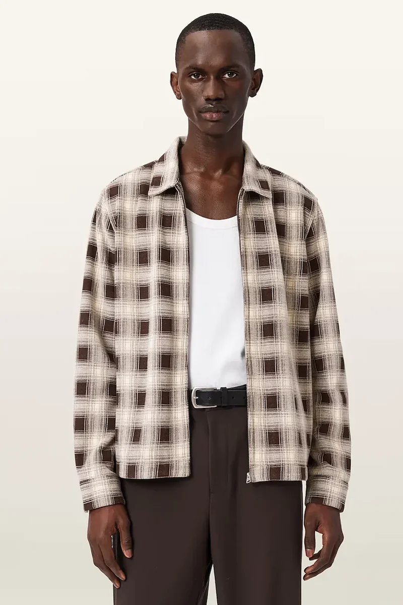 AllSaints cămașă pentru bărbați KRATER LS SHIRT