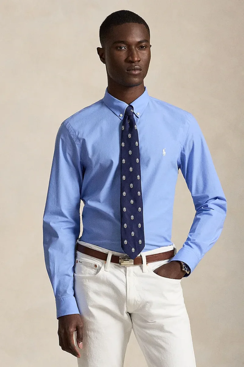 Polo Ralph Lauren cămașă pentru bărbați din bumbac cu elastan