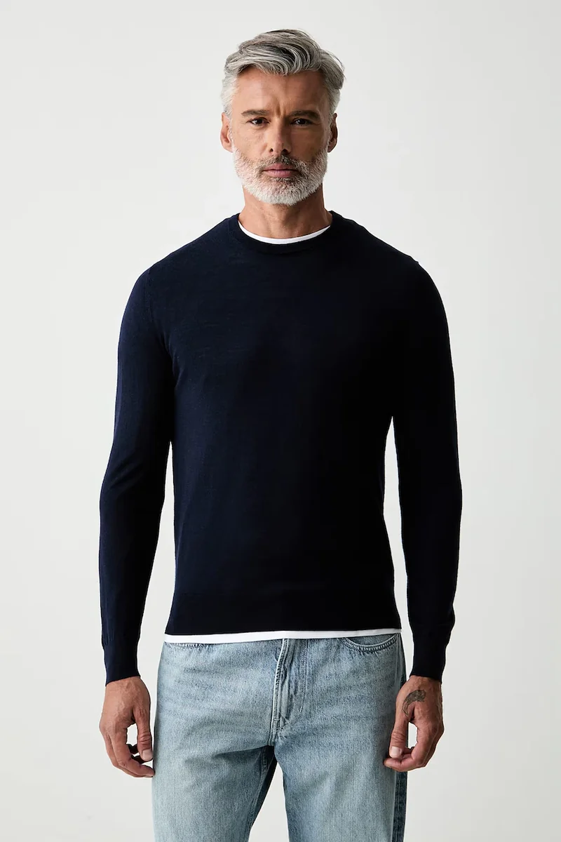 Hackett London pulover pentru bărbați din lână merino