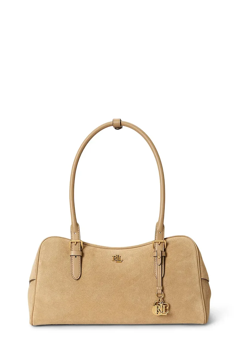 Lauren Ralph Lauren geantă baguette pentru femei din piele întoarsă