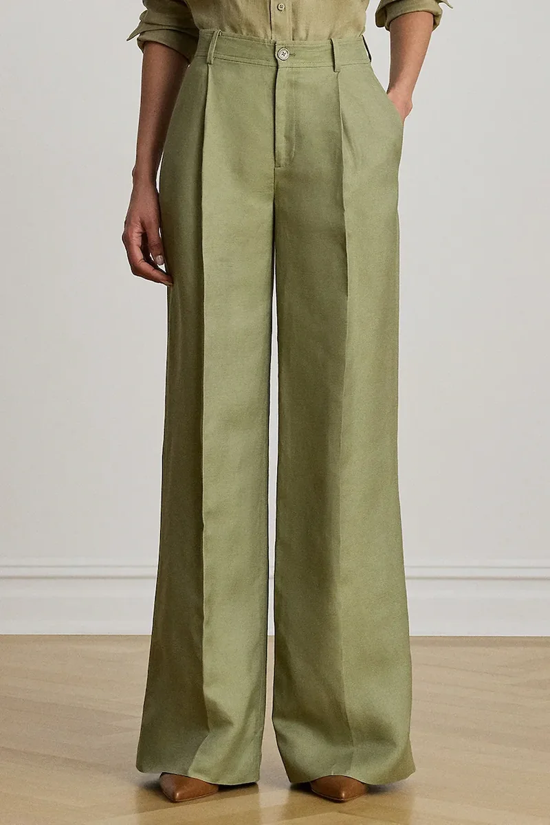 Lauren Ralph Lauren pantaloni palazzo pentru femei, cu in
